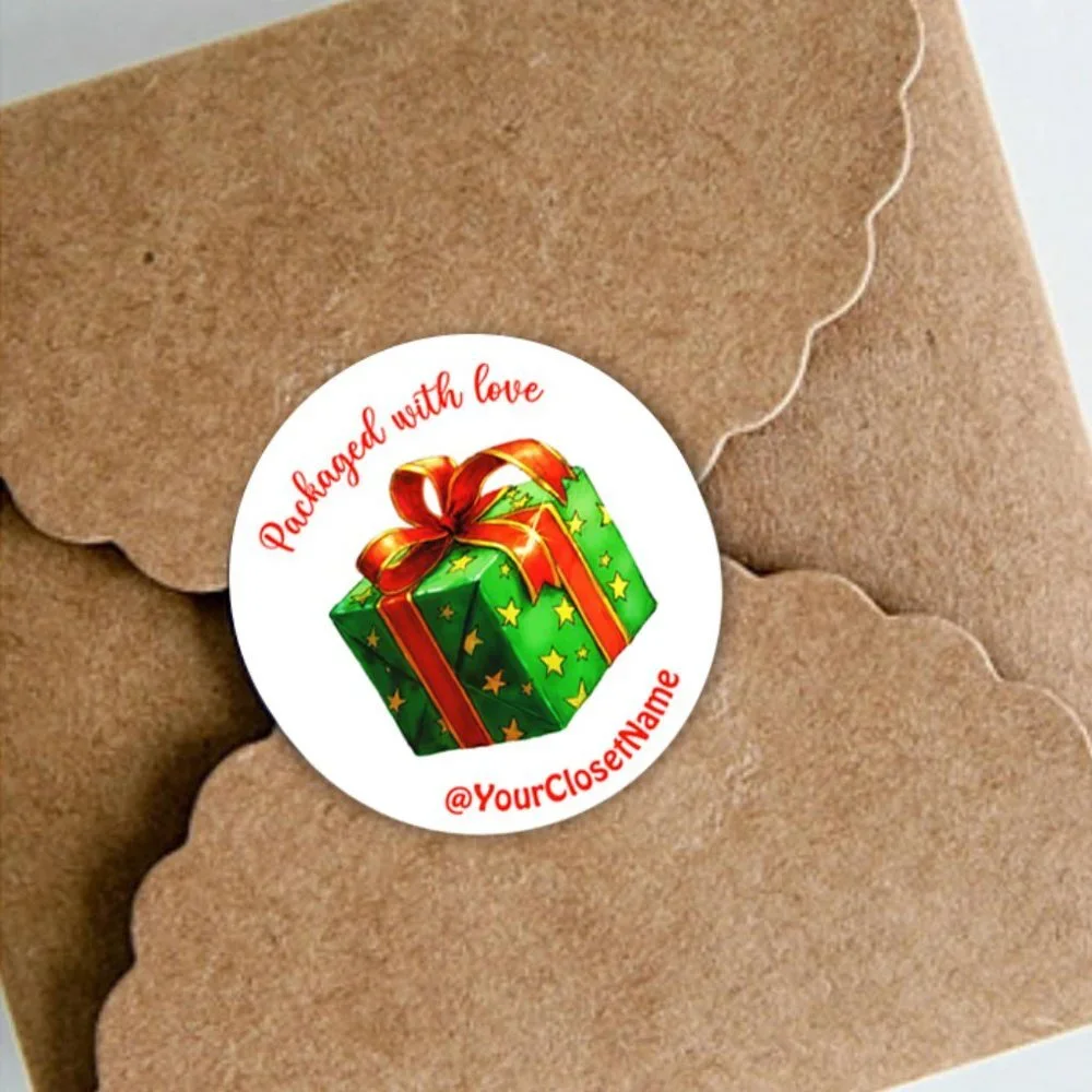 ♥️ 5x25 / 60 Christmas Thank you Stickers 2